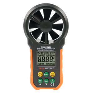 Termómetro Digital sin contacto con puerto USB, anemómetro de humedad, medidor de flujo de aire, indicador de batería baja - Product Image 1