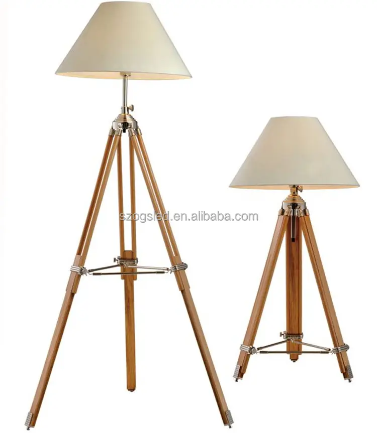Moderne Houten Vloer Lamp Statief Stand Lamp Voor Verkoop