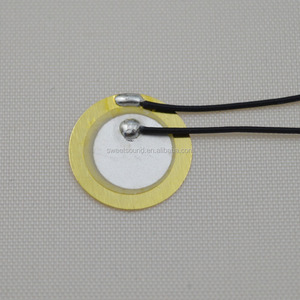 Disco de Cristal Piezoelétrico 14mm 10kHz Elemento Buzzer <span class=keywords><strong>Piezo</strong></span> com Fios - Product Image 3