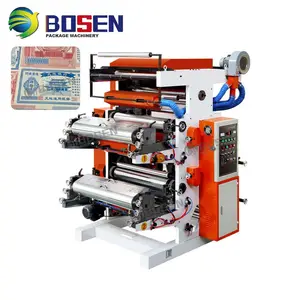 Wholesale 5-50m/Min 2 Colors Flexographic Printing Machine Gear Multicolor Letterpress Flexographic Printer