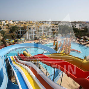 Profesión Arco Iris Super Bowl tobogán de agua de fibra de vidrio espiral diapositiva piscina - Product Image 5