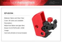 ELECPOPULAR Expédition Rapide Verrouillage Universel Réglable pour Disjoncteur Miniature Serrure à Mortaise en Nylon Fibre de Verre Certifié ISO/CE