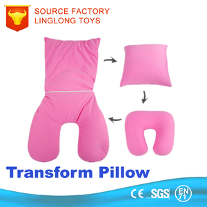 Cadeau promotionnel réchauffer jeter oreiller décoratif en peluche siestes taie d'oreiller en peluche Panda jouet variante cou méditation oreiller - Product Image 4