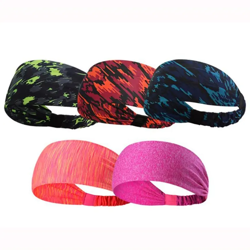 Hot selling cheap ladies colorful yoga fitness sports elastic hairband &headband&head wraps for women