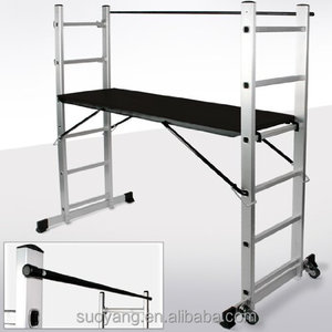 Escalera escalonada multiusos de aluminio, andamio de 5 vías, plataforma de extensión - Product Image 3