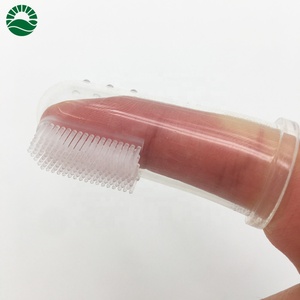 Silicone baby infant training finger <strong>toothbrush</strong> - Product Image 4