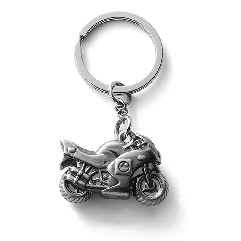 Tùy chỉnh ít kim loại xe máy 3D Keychain bán buôn