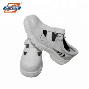 Sandalias de Verano Transpirables de Cuero Genuino con Puntera de Acero, Botines de Seguridad de Corte Bajo Antideslizantes, Zapatos de Trabajo para Hombre para <span class=keywords><strong>Restaurante</strong></span> - Product Image 2