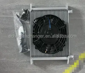 30 10AN linhas de Transmissão De Alto Desempenho Motor Oil Cooler kit de Prata + Fã