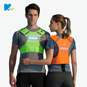 Fluorescent Mesh Sécurité à Vélo LED <span class=keywords><strong>Clignotant</strong></span> Lumineux Réfléchissantes Courir <span class=keywords><strong>Gilet</strong></span>. - Product Image 1