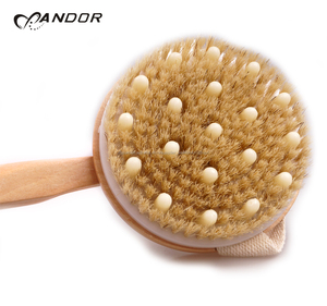 Andor marca de alta calidad de gel de baño de mango largo cepillo de pelo de bambú - Product Image 2