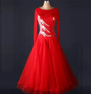 OCTM019 VENDITA CALDA NERO FISHTAIL BALLROOM DANCE DRESS - Product Image 1