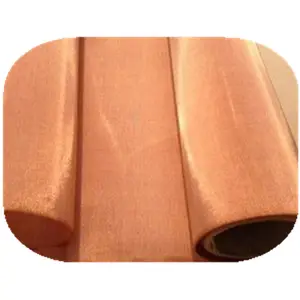 fine copper mesh 180 200 mesh copper weave infused fabric