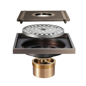 HIDEEP Siphon de sol anti-odeur 4 pouces au design moderne pour hôtels, avec installation et nettoyage faciles - Product Image 4