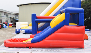 Cartón inflable casas inflables para los niños, combinado inflable <span class=keywords><strong>con</strong></span> piscina de agua - Product Image 4