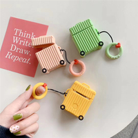 Mini étui AirPods 2 en Silicone, design cartoon mignon, boîtier de chargement pour écouteurs, coque de protection