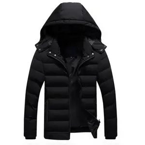 Pinghu FASHION 2019 OEM Neue benutzer definierte Winter dicke warme Polyester Baumwolle kurze Kapuze Mantel Herren Jacke