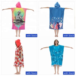 Asciugamano personalizzato in fabbrica <span class=keywords><strong>Poncho</strong></span> in microfibra che cambia rapidamente cappotto per adulti Surf <span class=keywords><strong>Poncho</strong></span> asciugamano con cappuccio - Product Image 4