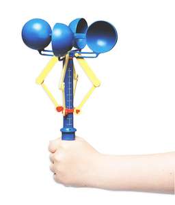 Gelsonlab HSGO-005 Anémomètre éducatif avec coupe-vent tournante Outil de mesure de la vitesse du vent Anémomètre Didax - Product Image 2