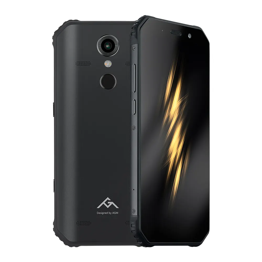 AGM A9 מוקשח טלפון 3 GB 32 GB IP68 עמיד למים טביעות אצבע נעילה 5400 mAh 5.99 אינץ אנדרואיד 8.1 אוקטה Core 4G OTG NFC נייד טלפון