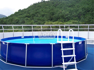 Contenedor móvil redondo personalizado, diseño de piscina, proveedor de China, piscina sobre el suelo - Product Image 5