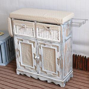 Muebles <span class=keywords><strong>para</strong></span> el hogar <span class=keywords><strong>ropa</strong></span> hotel de madera plegable tabla de <span class=keywords><strong>planchar</strong></span> en el gabinete con múltiples cajones de mimbre - Product Image 2
