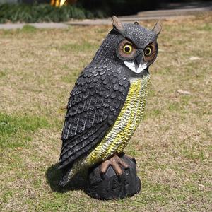 Señuelo de búho grande de plástico para exteriores Dispositivo de caza repelente de protección de jardín para Aves, ratones, ardillas - Product Image 5