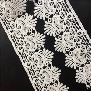 Delicato 5 centimetri avorio venise guipure smerlato lace trim poliestere rayon lace trim By Yard