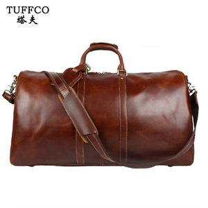 Hommes de <span class=keywords><strong>Grand</strong></span> Véritable En Cuir Weekender Voyage Fourre-Tout <span class=keywords><strong>Sac</strong></span> - Product Image 2