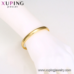 เครื่องประดับ52508 Xuping กำไลข้อมือ6มม. 24K ชุบทองเรียบ - Product Image 6