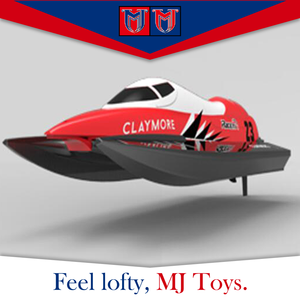 Rojo eléctrico de alta calidad hobby de alta velocidad pequeño jet genial rc barco sin escobillas para venta - Product Image 2