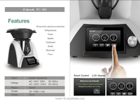 Procesador de alimentos de acero inoxidable al por mayor y licuadora multifuncional de alta potencia con función de vaporizador