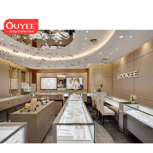 Modern Glass Showcase Jewelry Shop Fittings And Display Jewellery Shop Counter Design Furniture For Jewelry Store