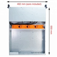 Boîtier de serveur industriel pour ordinateur PC ATX, montage en rack, 2U
