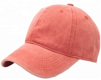 6 paneles al por mayor 100% algodón clásico pesado lavado vintage estilo polo gorra de béisbol y sombrero sólido para hombres papá