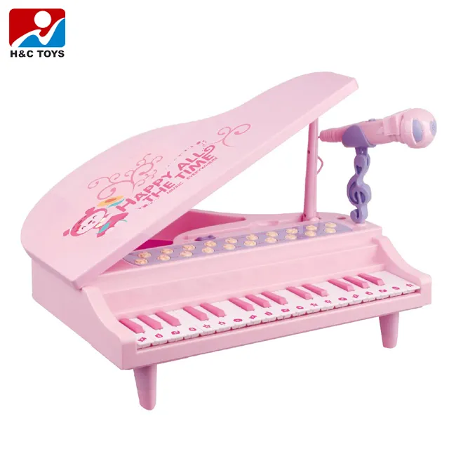 Piano de juguete eléctrico con micrófono para niños, Juguete musical al por mayor de China HC400537