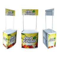 Table de promotion portable en PVC pliable, comptoir de promotion publicitaire