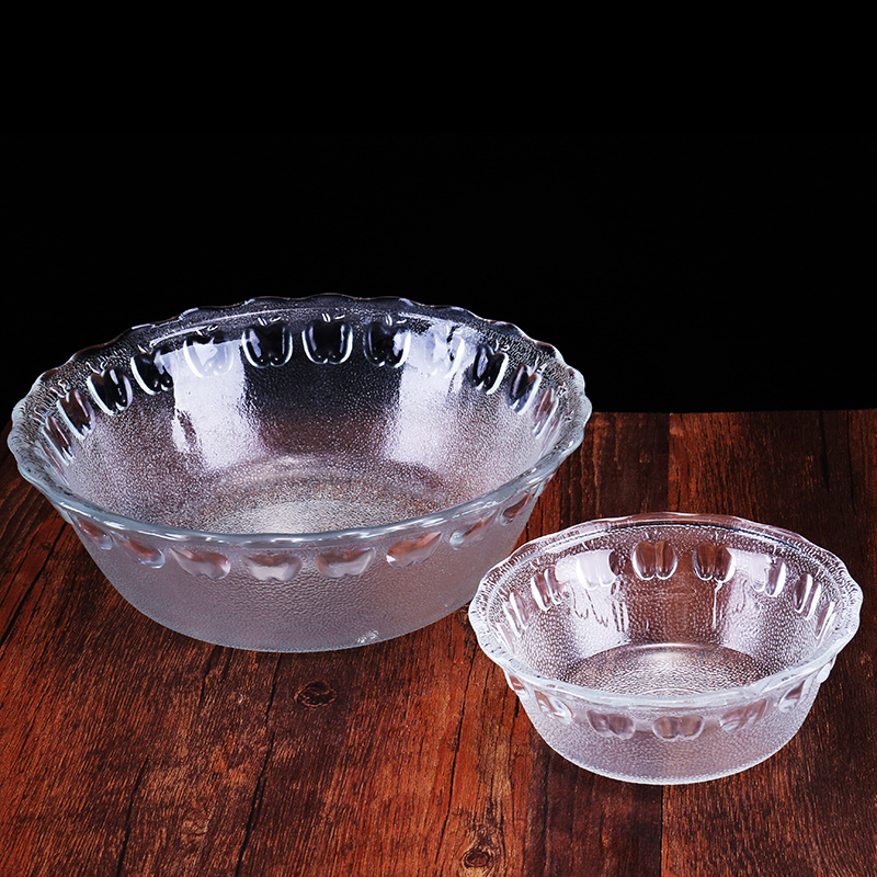 Haonai 350ml,300ml    500ml  1.6L glass salad bowl