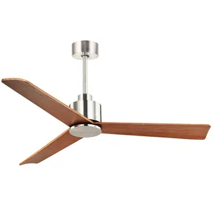 Simple Modern 52 zoll Ceiling Fan Wooden Blade Energy Saving Ceiling Fan With oder Without Light