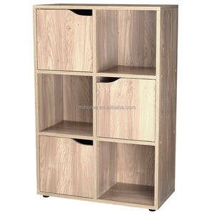 Sonoma Oak 4 6 9 Wooden Cube Storage <strong>Unit</strong> Display Shelves <strong>Cupboard</strong> Doors Bookcase <strong>Shelving</strong> - Product Image 4