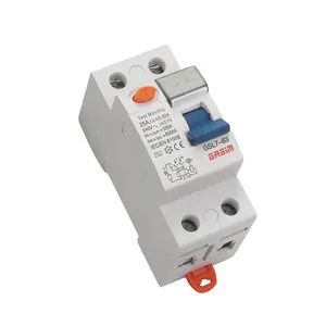 63a c63 2 القطب الأرض قاطع التسرب في الدائرة يلكب ركب rcbo قاطع الدائرة 32a 40a ac dc