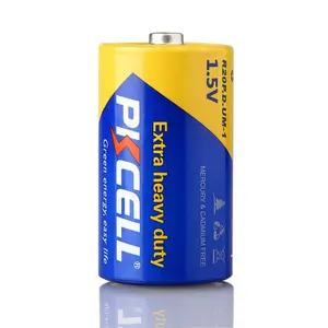 Batteria a secco PKCELL di vendita calda 1.5 v um1 r20 r20p in zinco di carbonio per torcia