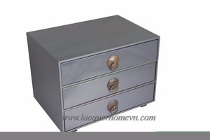 Vietnam Metallic High Quality Lacquer Chest, Product of Ha Thai Lacquer Factory - Product Image 1