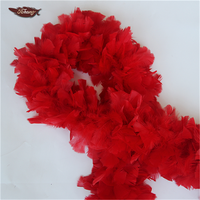Boa en plumes de dinde noir, 200 grammes, 1 pièce, bon marché, décoration tissu pour spectacle de danse, vente en gros