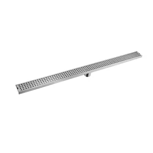 SUS304 Stainless Steel Shower Saluran Floor Drain Kamar Mandi Persegi Panjang Floor Drain