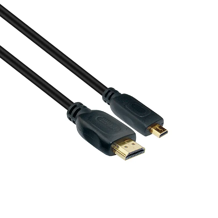 24K Gold Plated High Premium 4k 100/120hz Micro HDMI Adapter Male to Male Micro HDMI to HDMI Cable