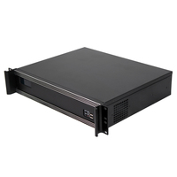 VENTE CHAUDE 2U LCD RACKMOUNT CASE AVEC VENTILATEUR PEUT PRENDRE EN CHARGE 9.6*9.6 CARTE MÈRE ATX FAN et 2*8CM FANS