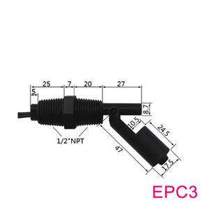 Mini Pp Side Mount Vlotterschakelaar 1/<span class=keywords><strong>2</strong></span> * Npt EPC3 Vlotterschakelaar Brandstof Niveau Controle 1A1 0-100V 10W - Product Image 2