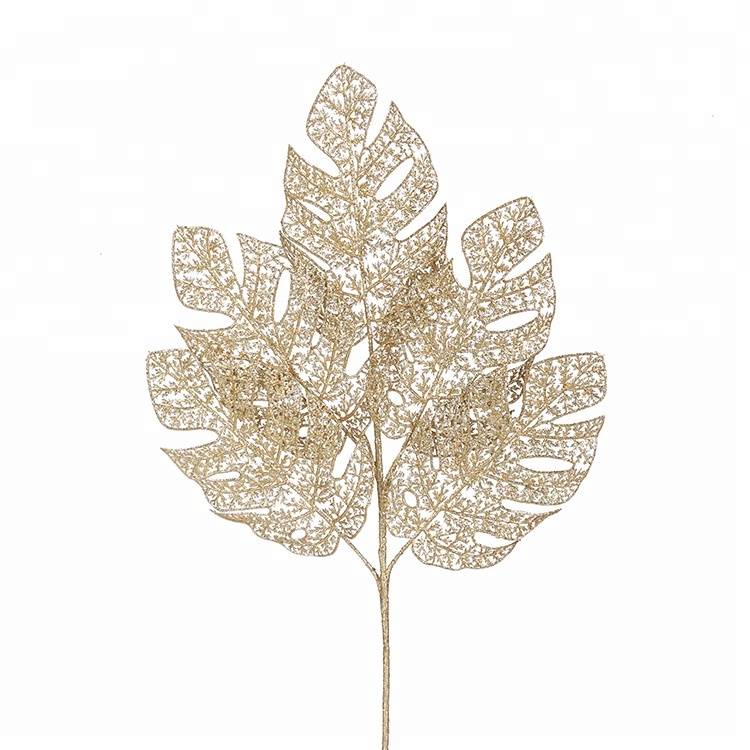 Блестящая пудра, блестящие листья, импортные рождественские украшения