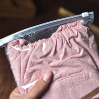 Refermable D'emballage Sous-Vêtement Curseur Sac À Fermeture Éclair, OEM Accepter Sous-Vêtement Curseur Sac Avec Serrure